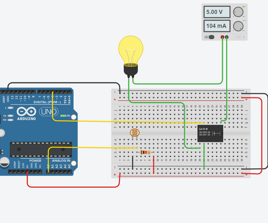Arduino Light Intensity Lamp