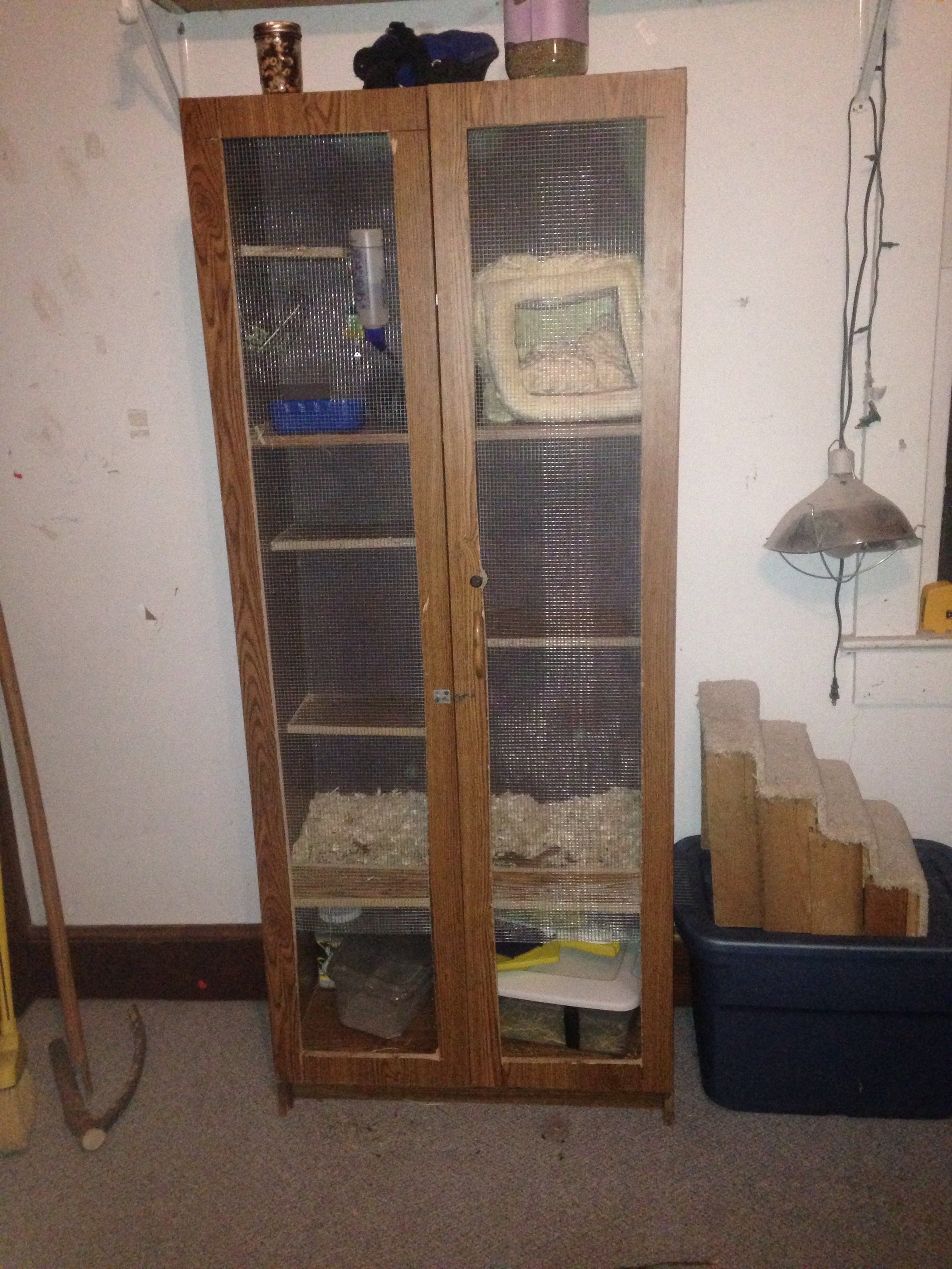 How to Make a Chinchilla Cage Out of a Bathroom Dresser 7 Steps