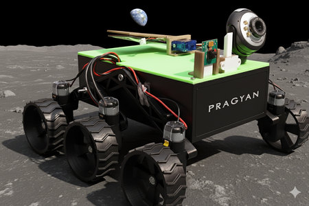 Working Model of Chandrayaan-3 Pragyan Lunar Rover