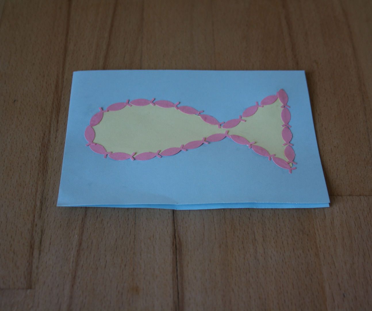 Baptism Card With Fish