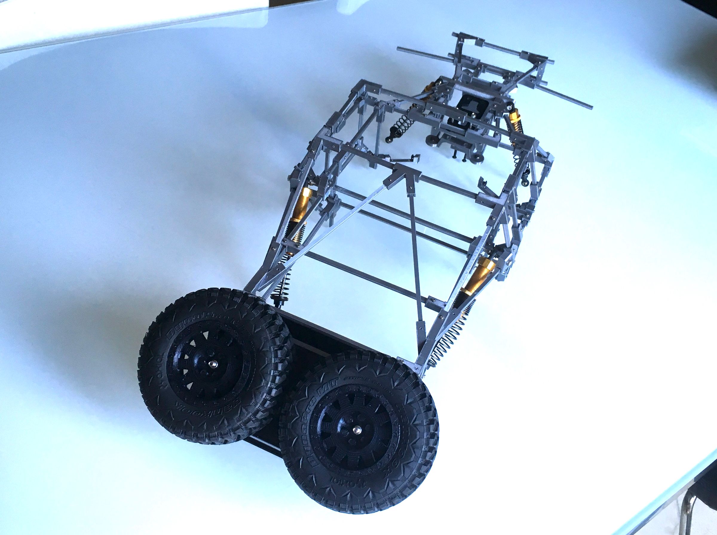 3D Printed 1/10 Remote Controlled Trophy Truck | Scale RC Suspension ...