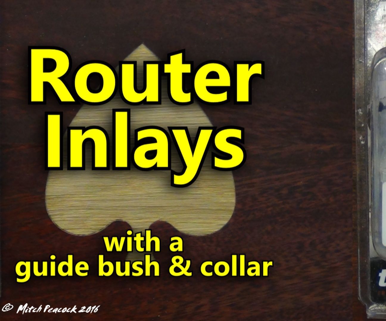 Router Inlays With a Guide Bush and Collar