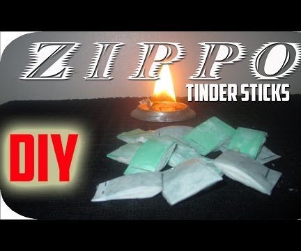 Homemade Zippo Tinder Sticks