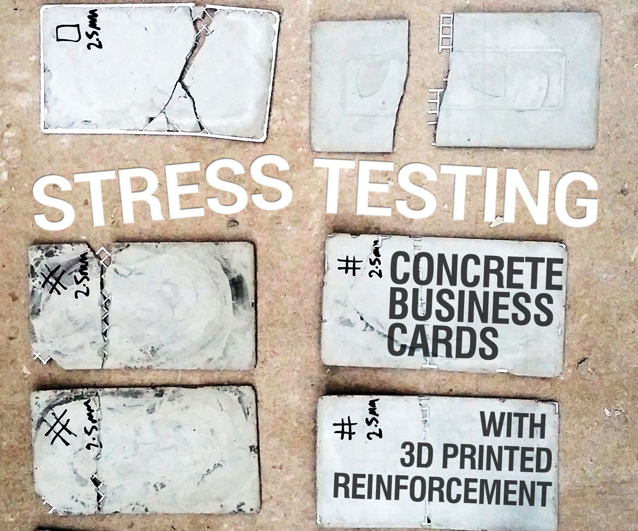 '3D Printed' Reinforced Concrete Business Cards