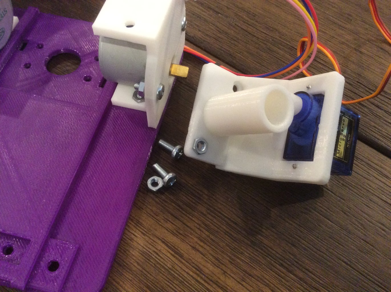 Attach Motors and Servo Mount