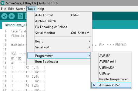 How to Make Simon Says Using ATtiny13a and Mini Breadboard. : 9 Steps ...