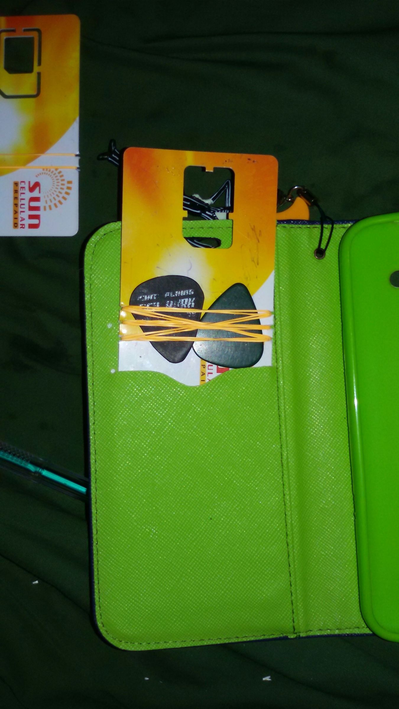 Compact guitar pick case/clip