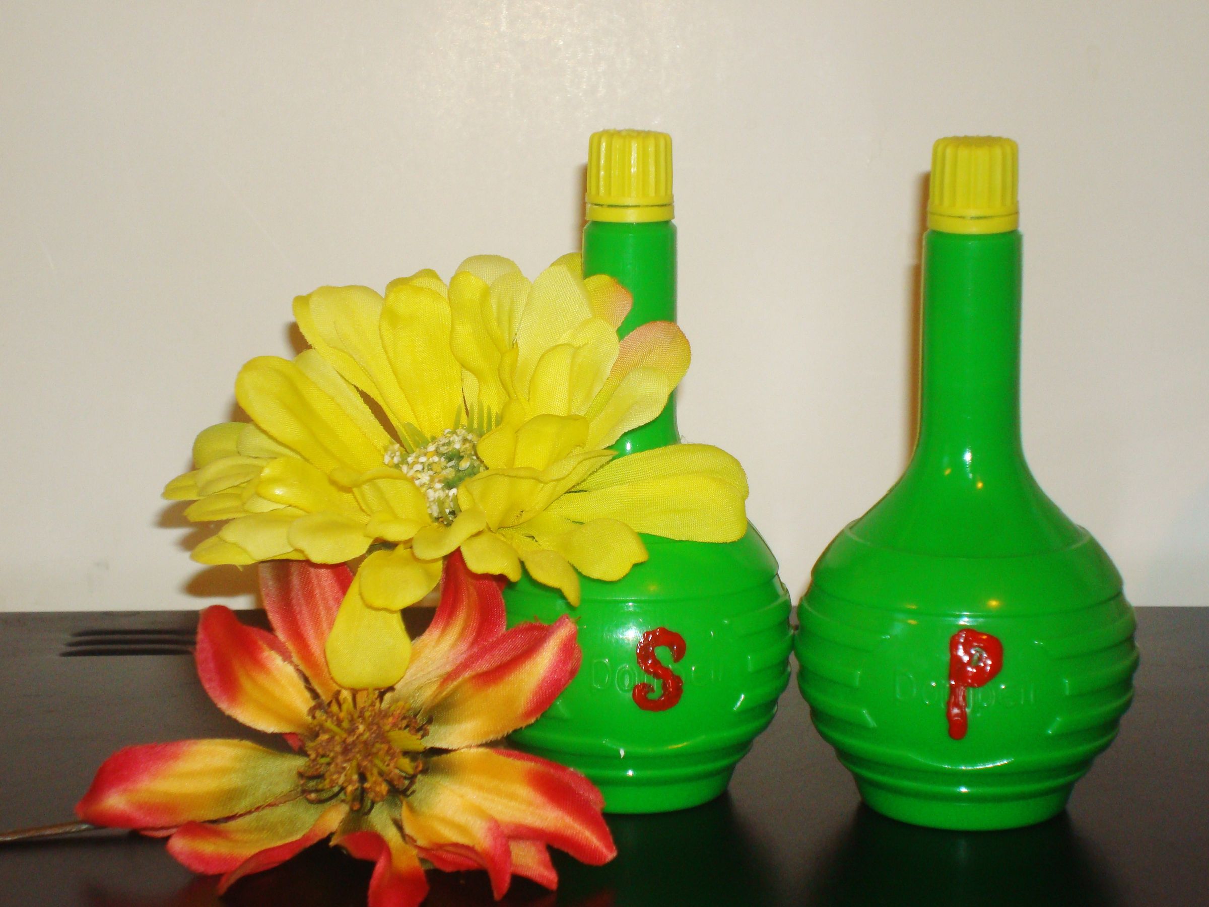 Reuse Bottles, Make Salt and Pepper Shakers