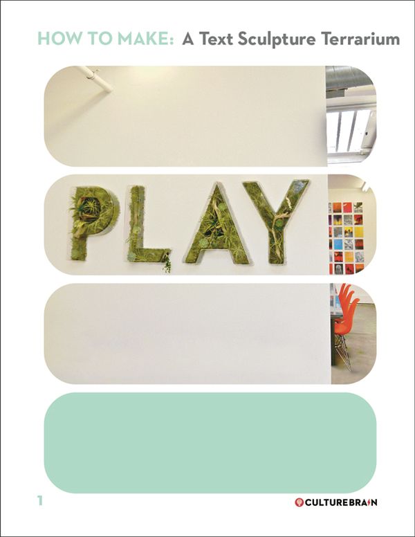 PLAY: a Text Sculpture Terrarium