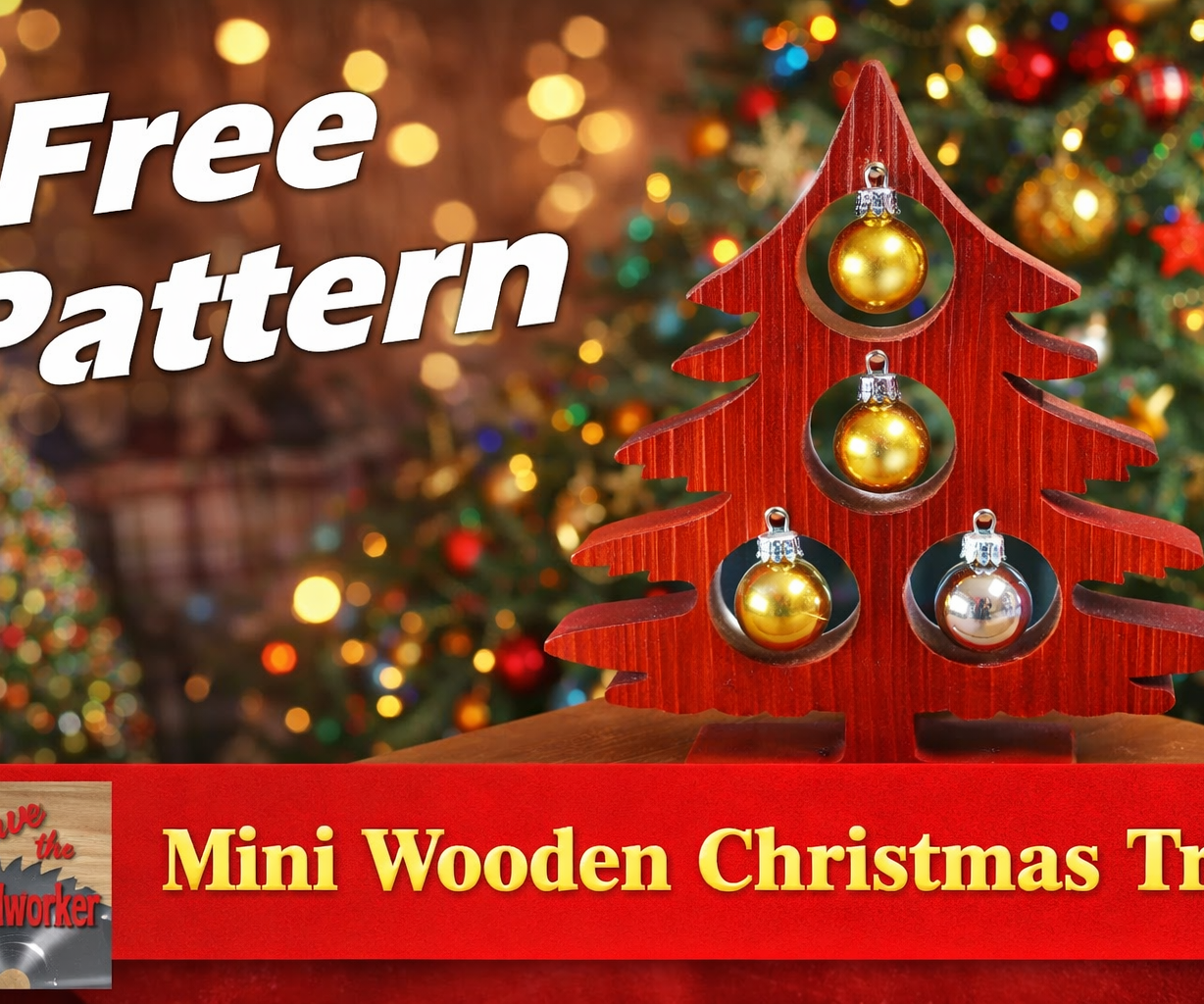 Mini Wooden Christmas Tree