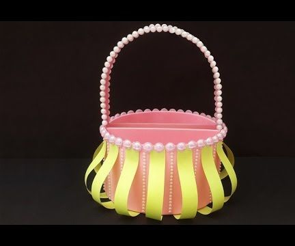 DIY Christmas Gift Basket: How to Make Cute Handmade Foam Basket for Christmas Chocolates & Gifts!