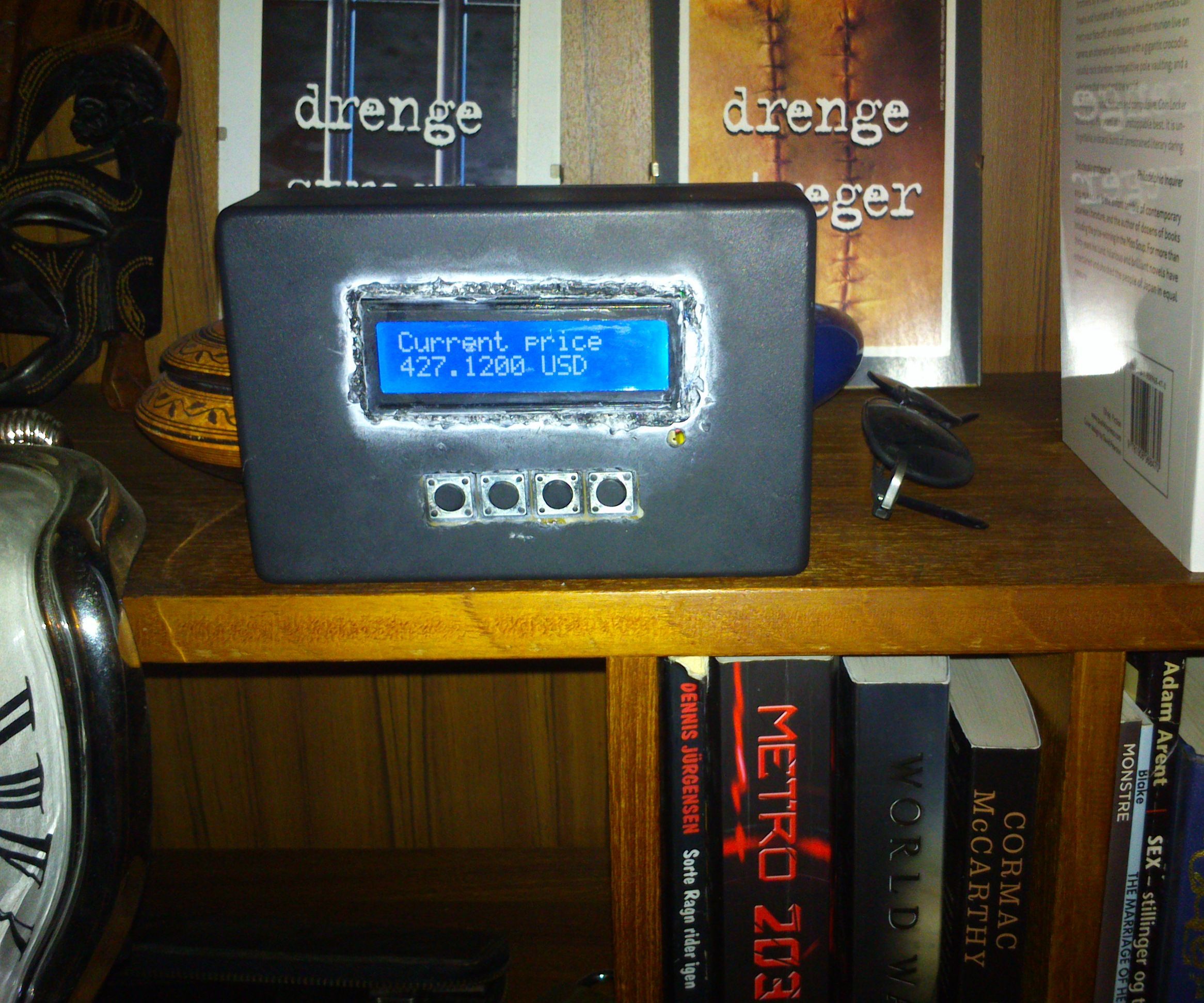 Bitcoin Price Ticker (almost) from scratch using Arduino as ISP