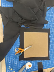 Attach Black Felt Pieces to the Box
