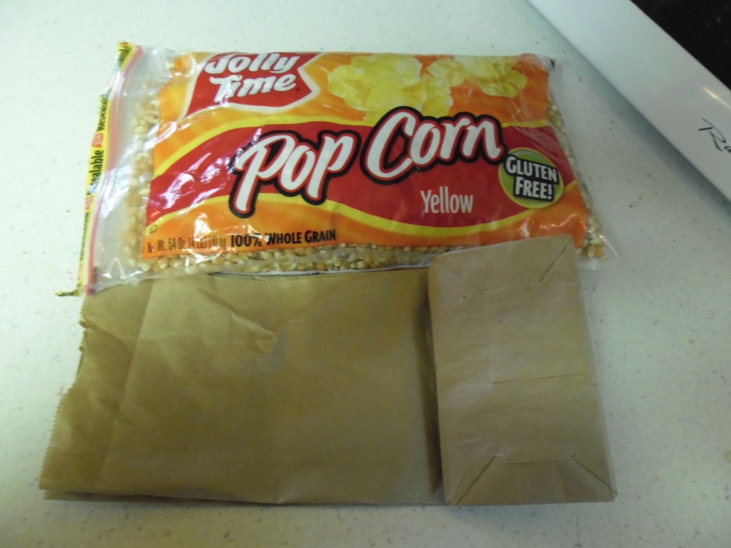 Homemade Microwavable Popcorn