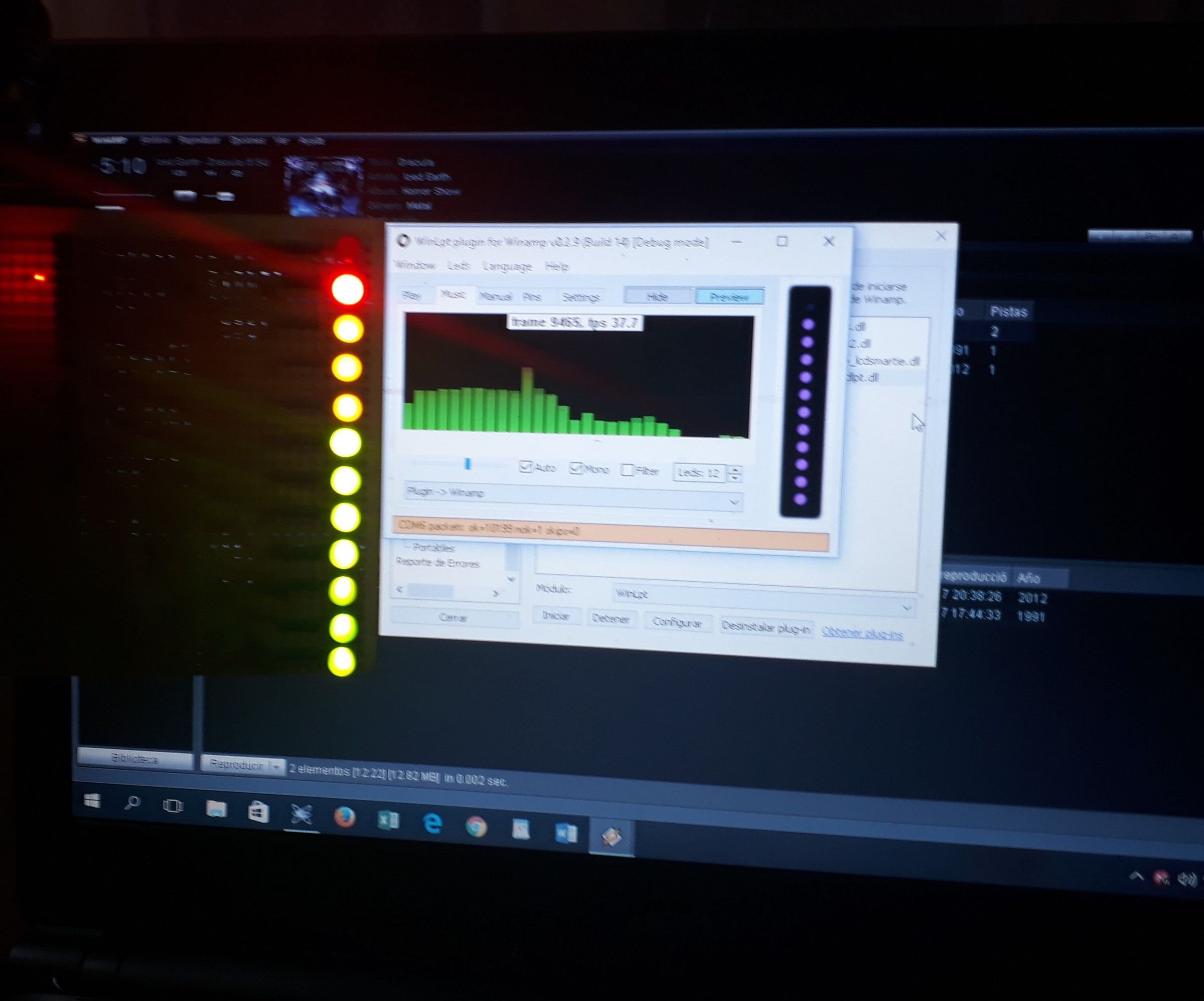 Vumetro ARDUINO Utilizando WINAMP 
