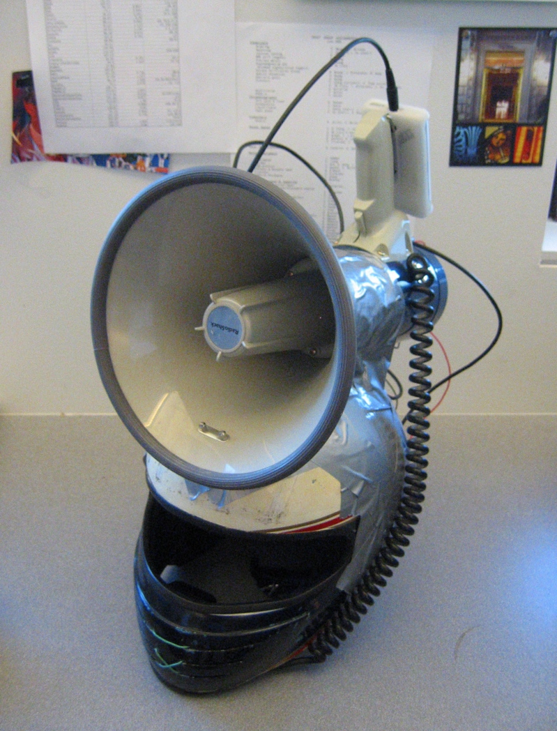 Pimped Out Megaphone Helmet