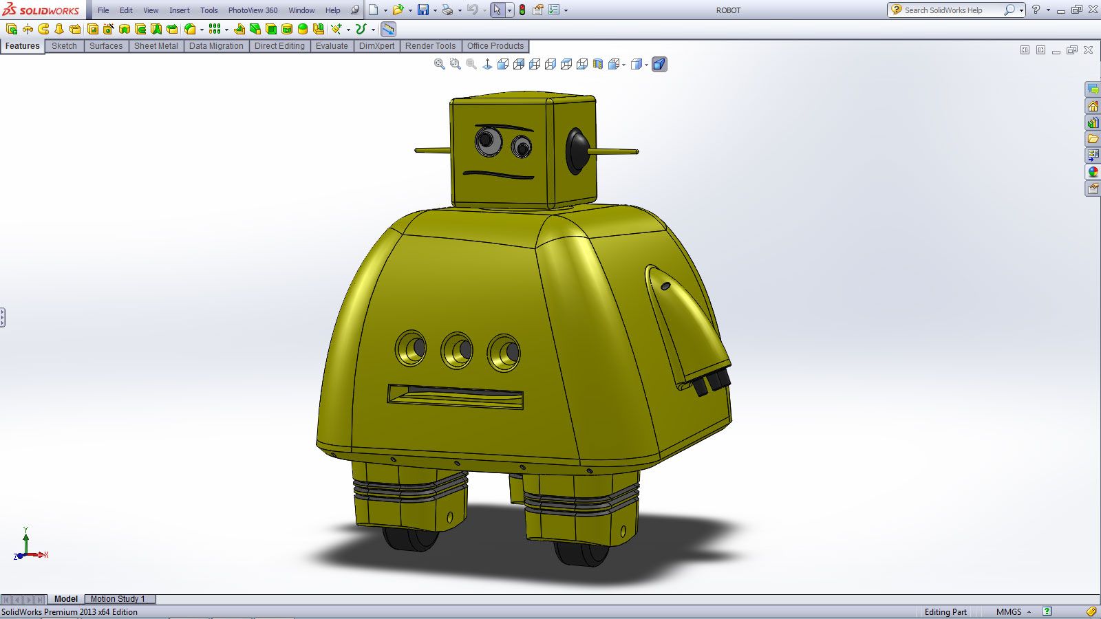 3D Modeling the Instructables Robot