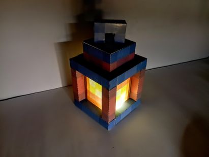 Minecraft Lantern Papercraft – Easy Cardstock Build : 7 Steps (with ...