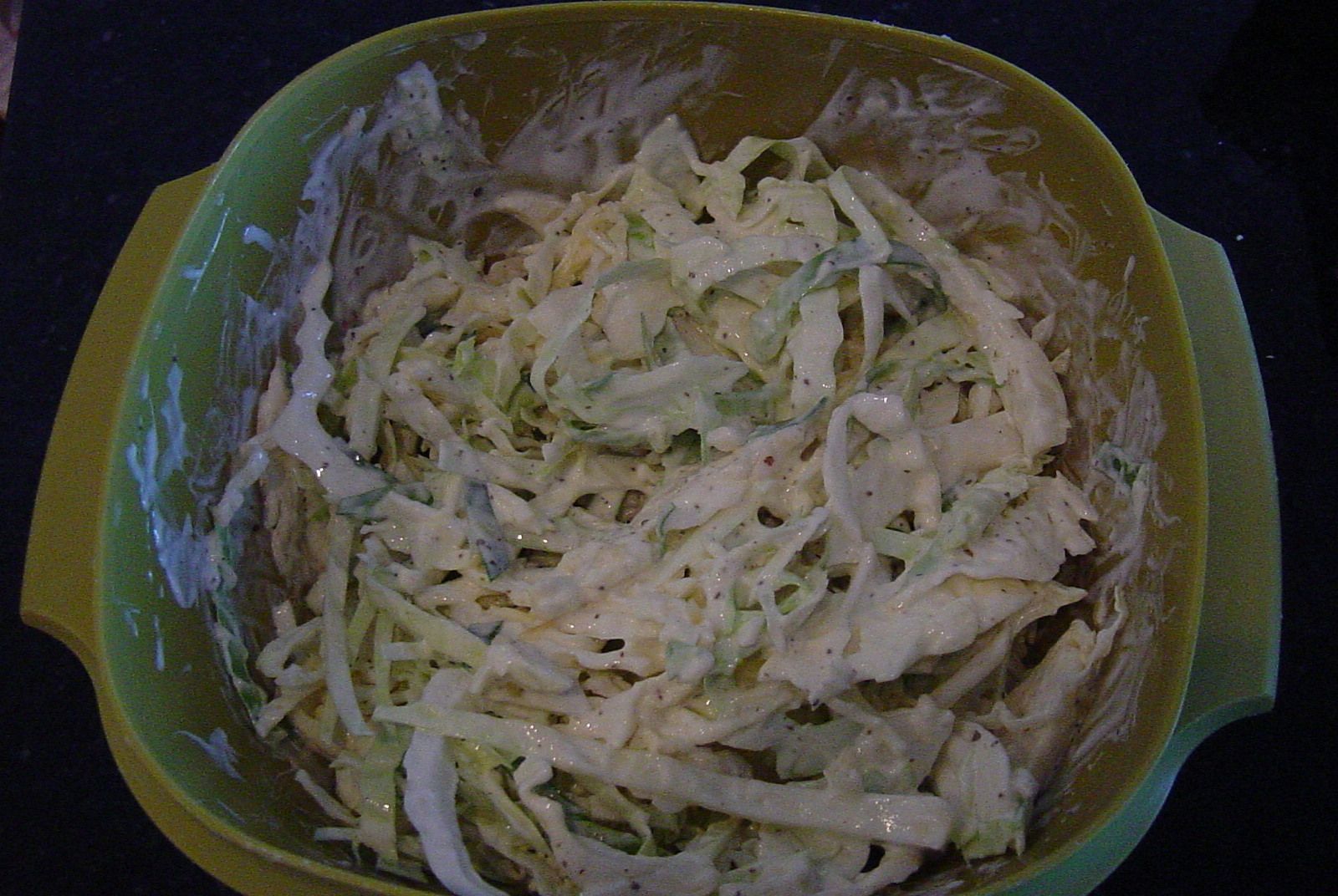 Green Cabbage (YES, It's LowER Carb) Cole Slaw