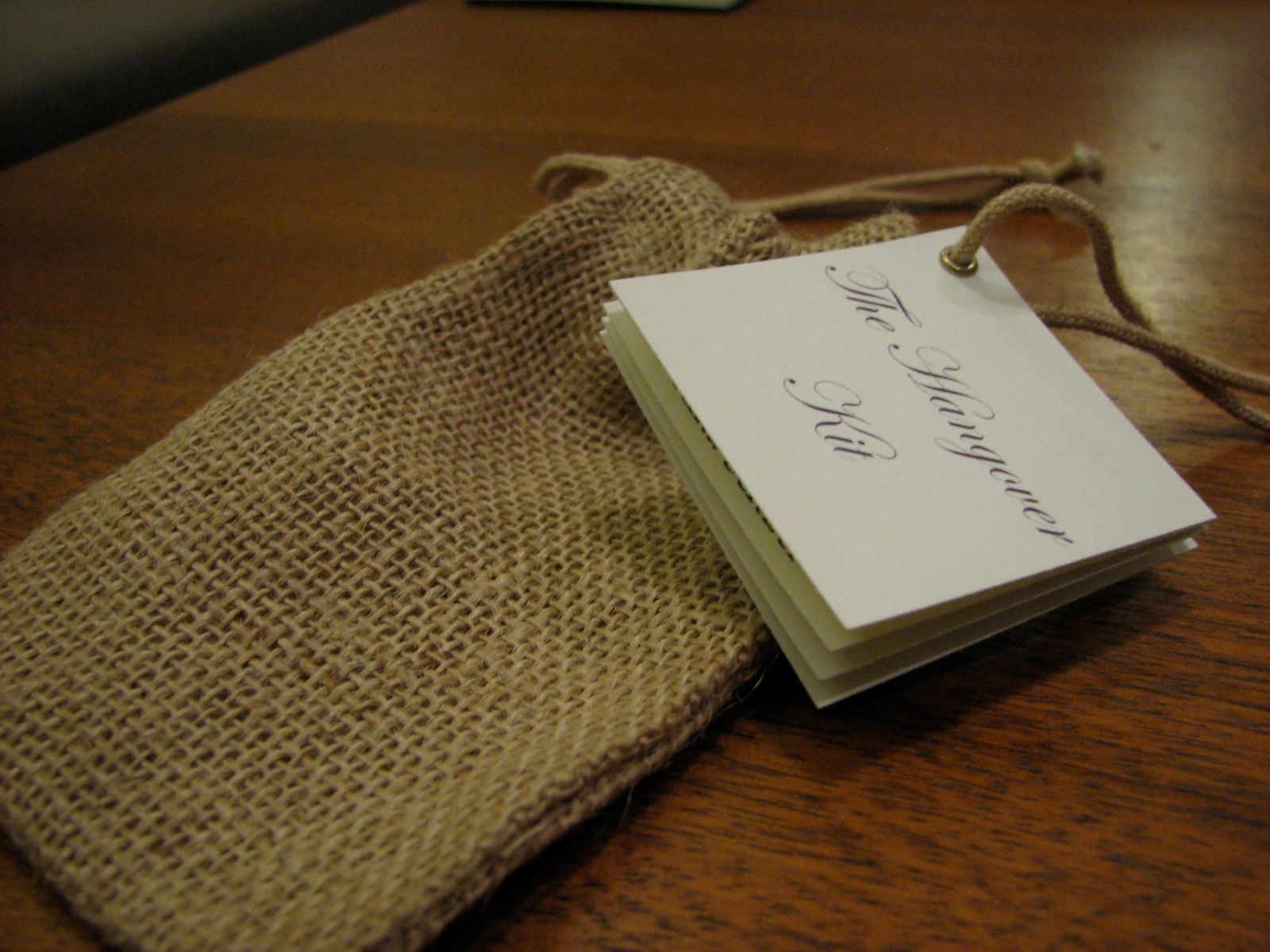 Hangover kit booklet