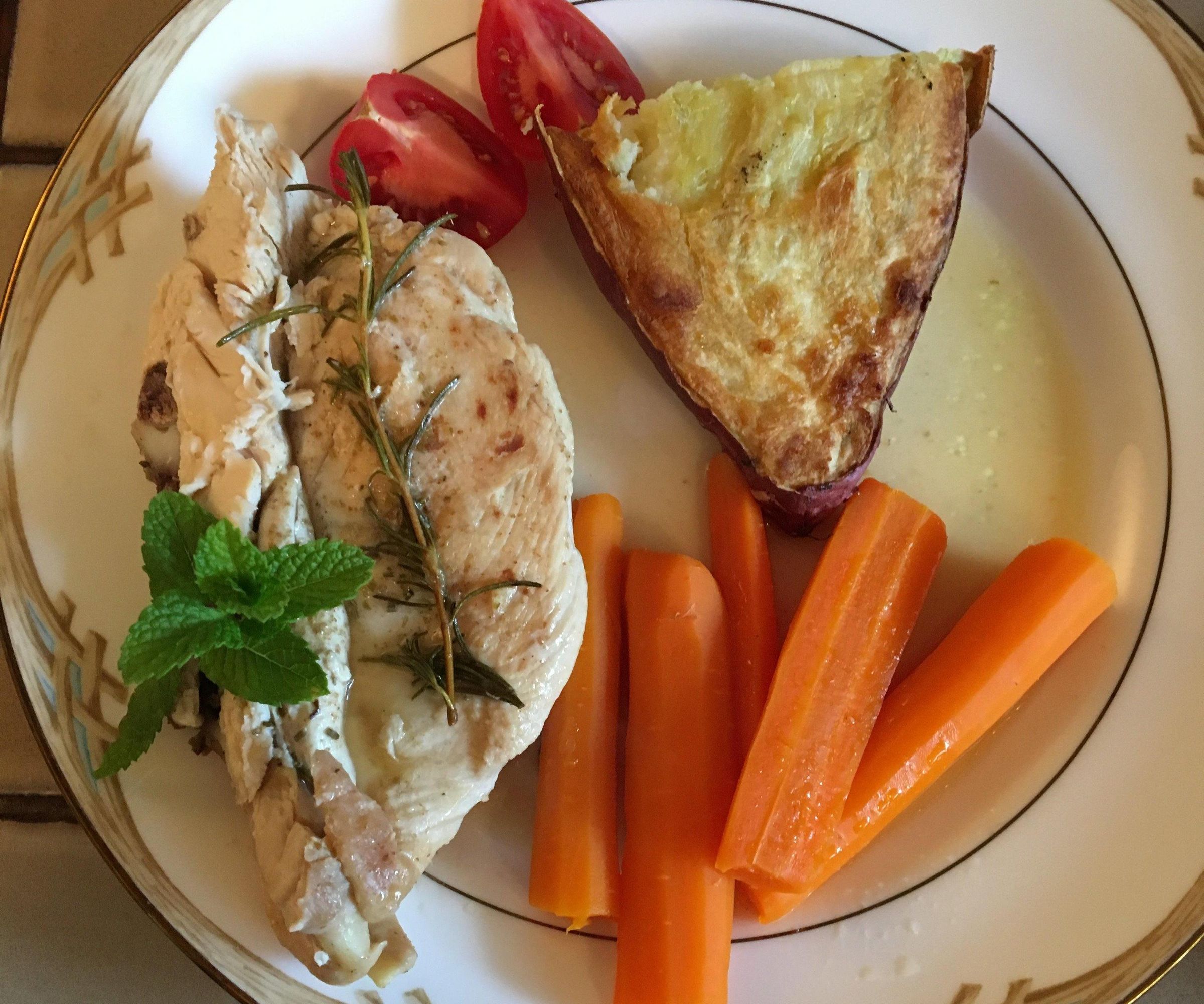 Pan Fry Bone In, Skin on Chicken Breasts