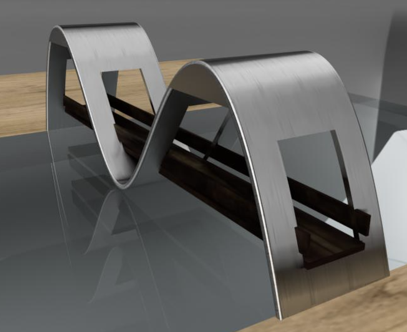 Wavy Pedestrian Bridge