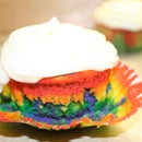 lemon rainbow cupcakes!
