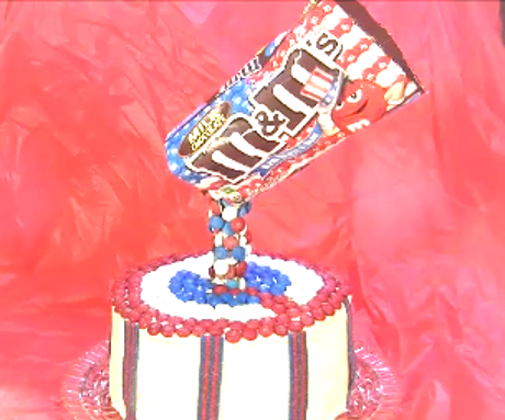 How to Make an M&M Anti Gravity Cake