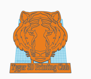 Multi Colored Sign Based Off of a Clip Art Image or Logo