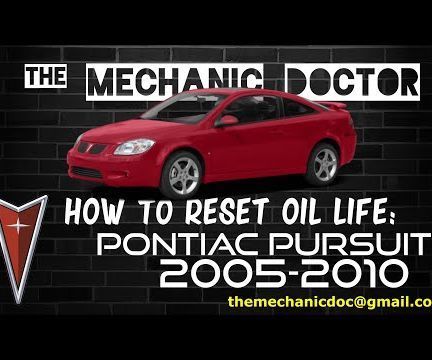 How to Reset Oil Life: Pontiac Pursuit 2005-2010