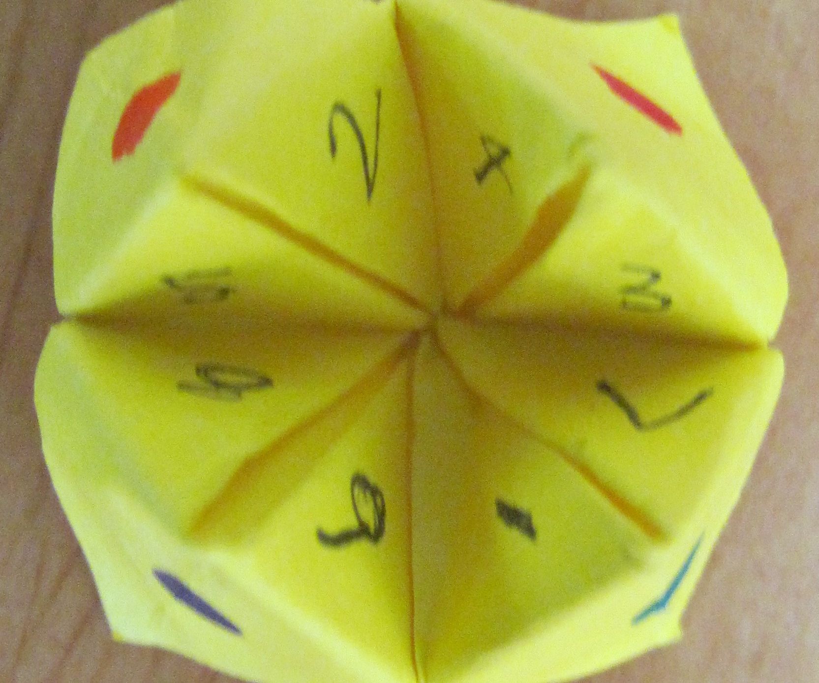 Mini Paper Fortune Teller