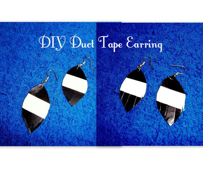 Duct Tape Fringe Earring