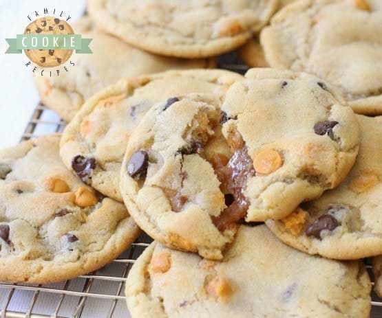 Caramel Chocolate Chip Cookies