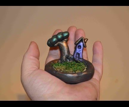 How to Sculpt a Miniature Fairy House and Garden in Polymer Clay