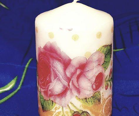 Flower Themed Candle