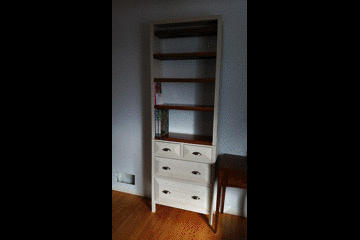 Rustic Tall Wood Bookshelf (with Blunders)