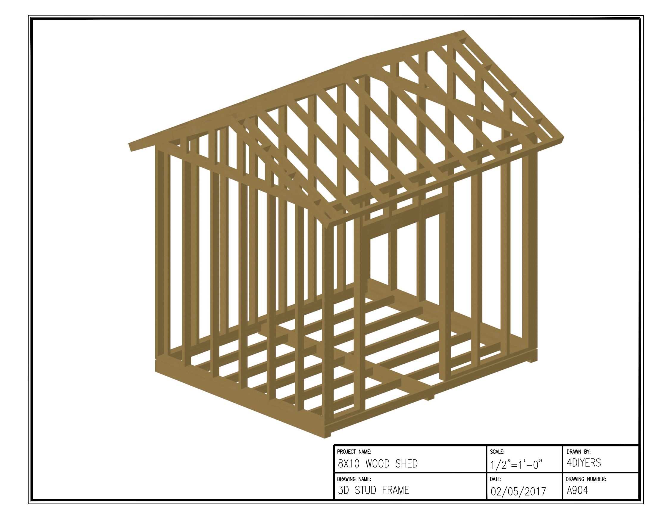 8x10 Shed Plans (Free) - Instructables