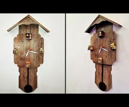 How to Make Backlit Pallet Clock Wall Art