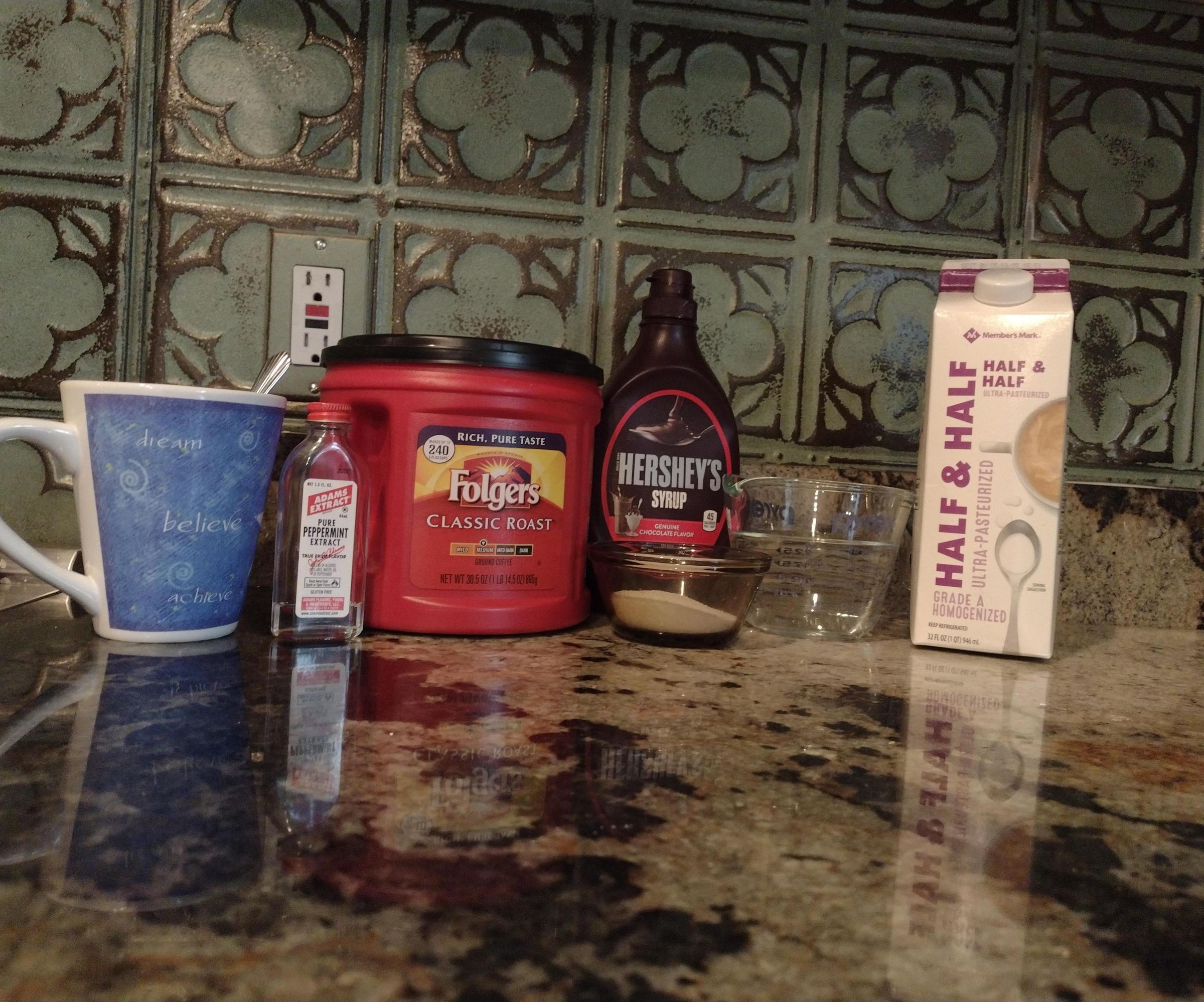 Hot Peppermint Mocha Coffee