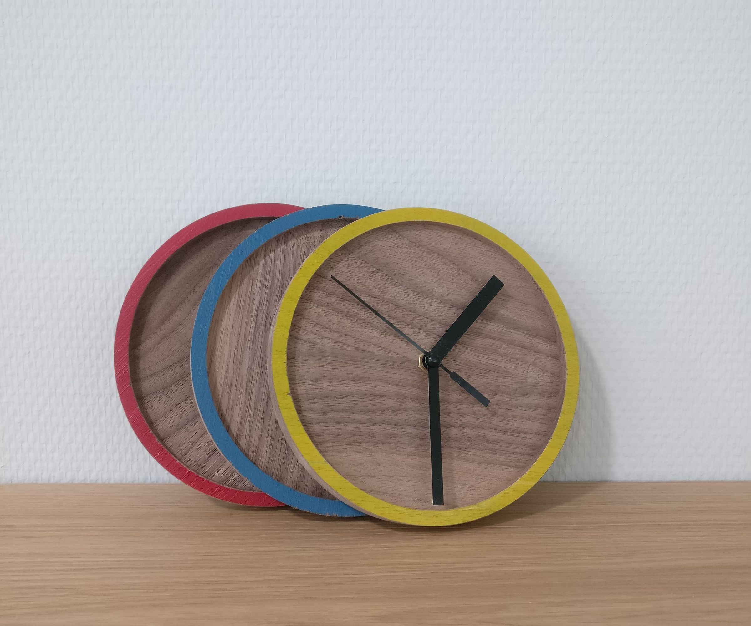 Colorful Mini Clock With CNC