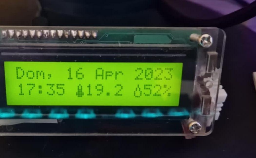 Date, Time, Thermo and Humidity Meter, Using Arduino Nano, LCD 16x2 ...