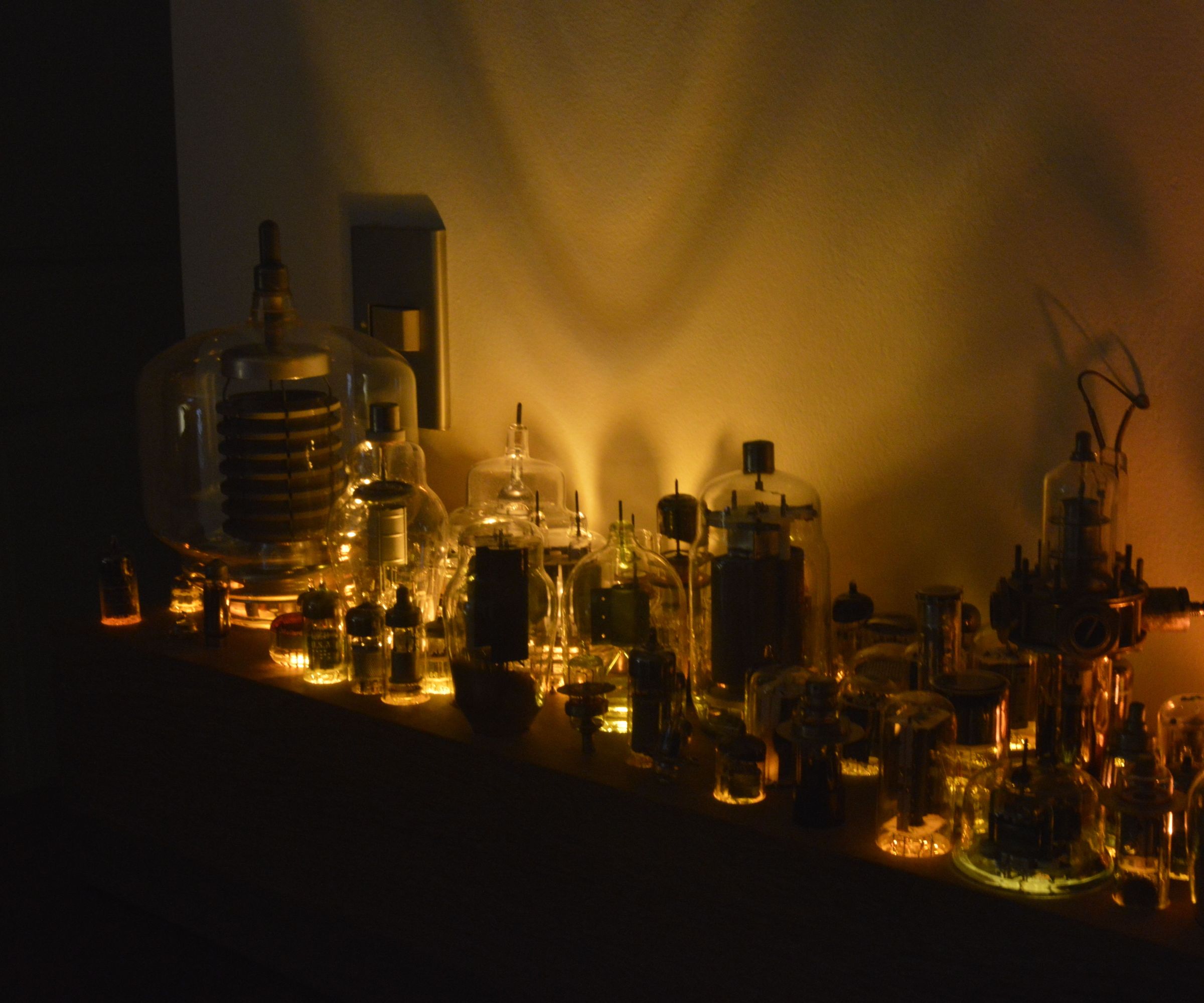 Huge Vacuum Tube Light Fixture.