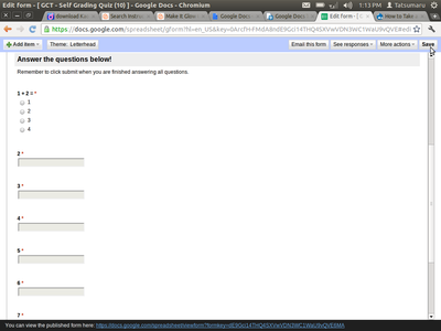 Self Grading Quiz With Google Docs 7 Steps With Pictures Self Grading Quiz With Google Docs 7 Steps With Pictures
