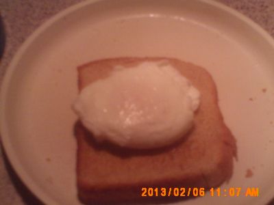 Poached Egg Sandwich.
