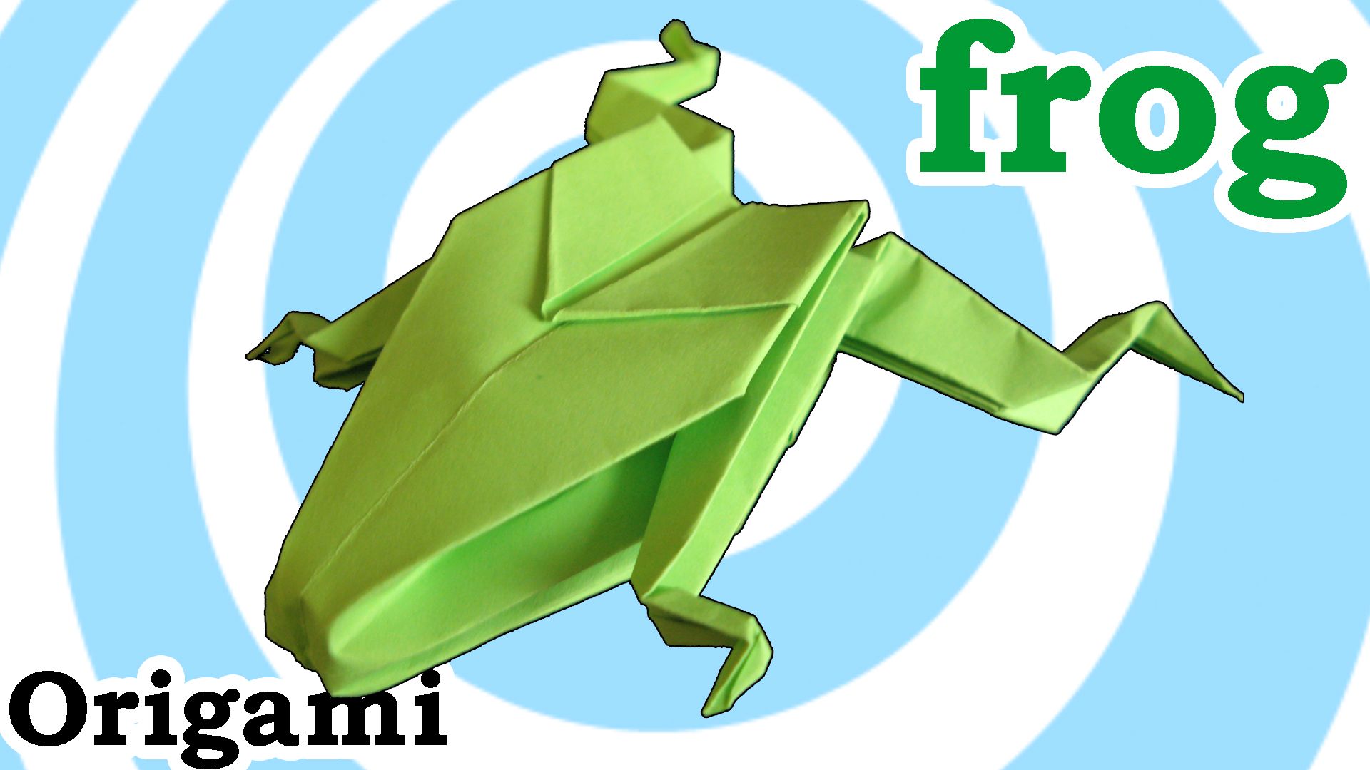 Easy Origami Frog - Video Tutorial