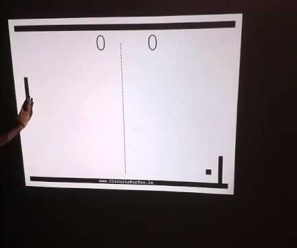 Interactive Projection, Pong Game