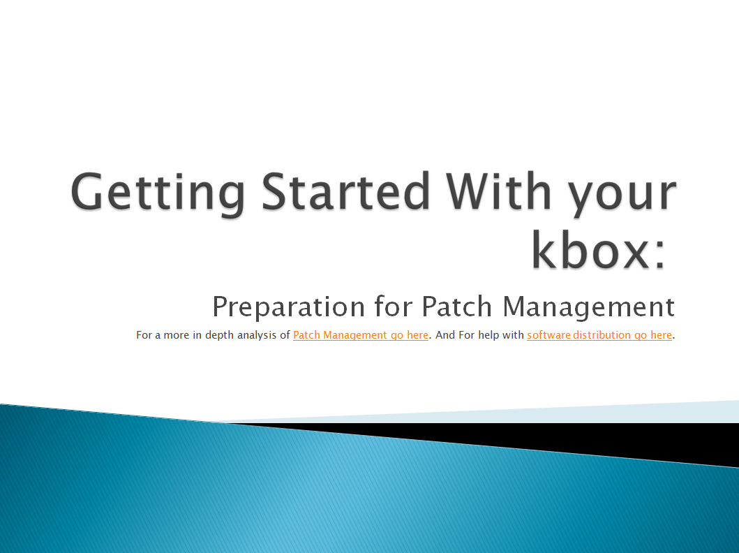 Getting Started With Your Kbox