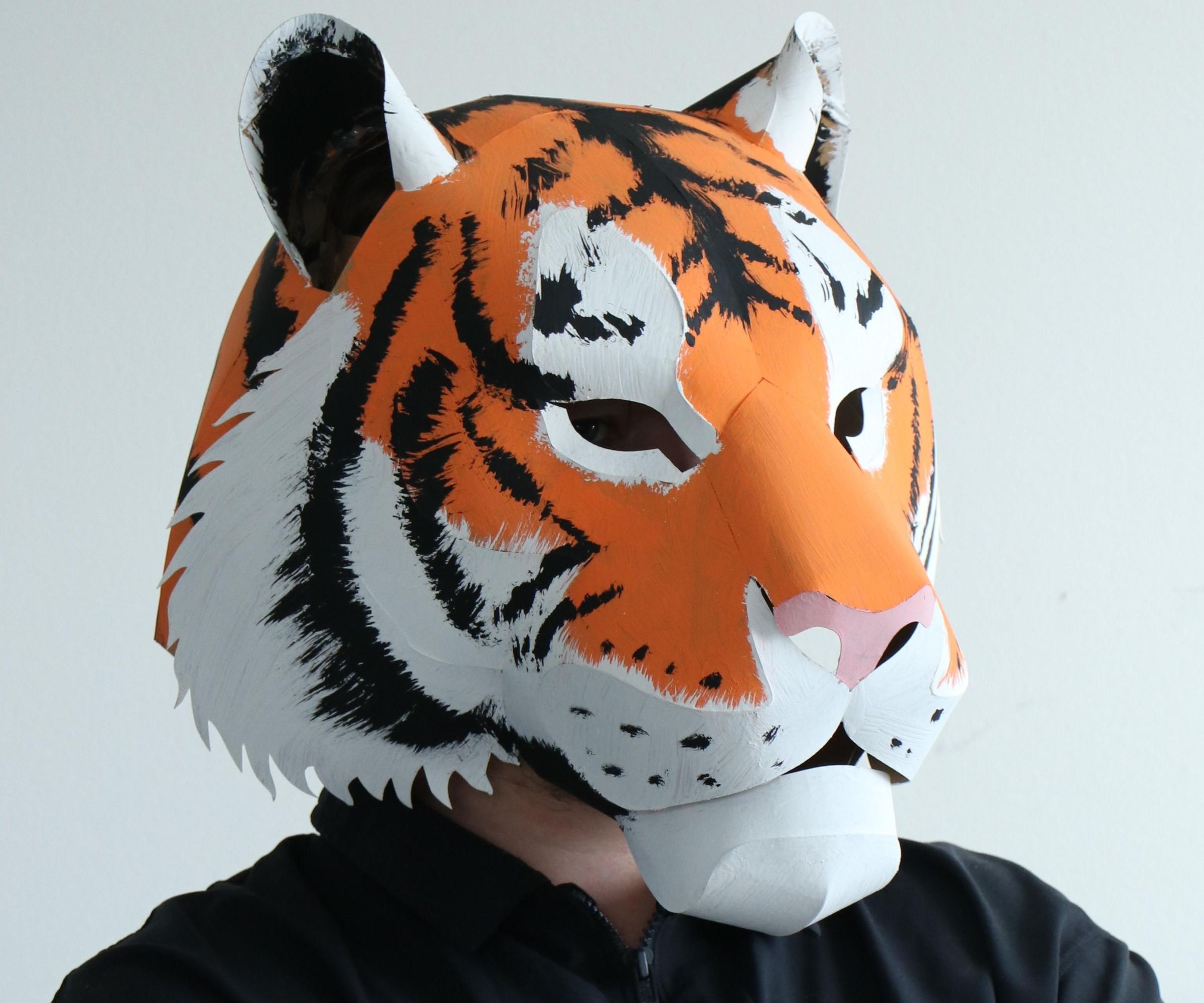 An Easy and Perfect Paper Tiger Mask