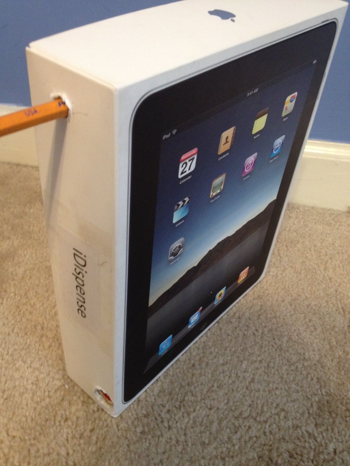 IDispense - the Pencil Dispensing IPad Box