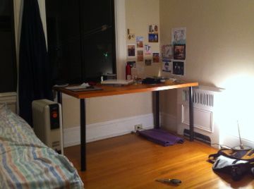 Fix a Sagging Table With an Old Bed Frame